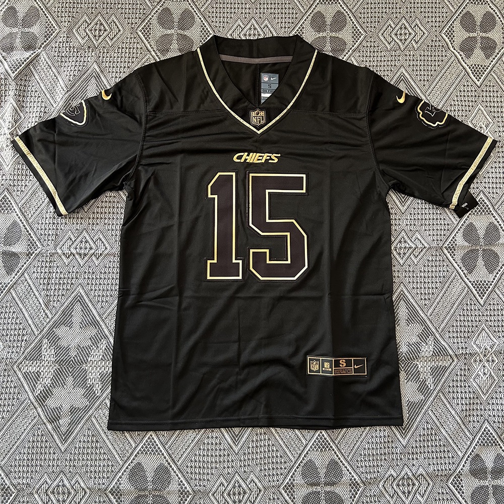 NFL Nike Patrick Mahomes Kansas City Chiefs Black #15 Jersey